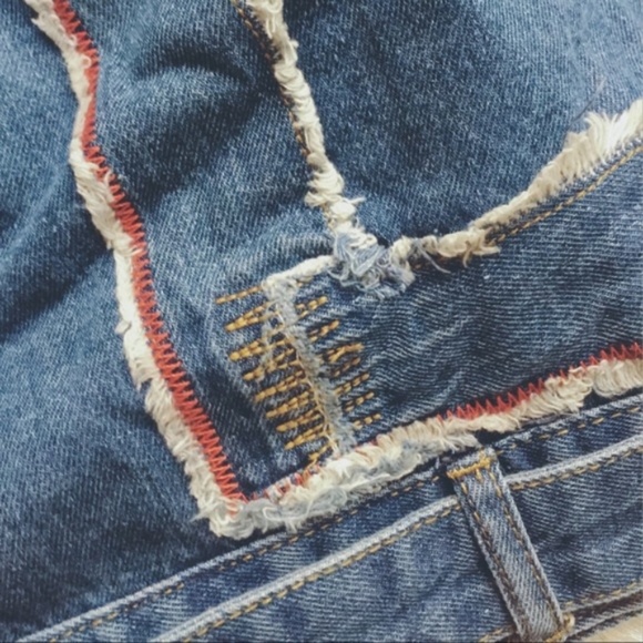 🏷 NWT Oversized distressed moto denim jacket - Picture 6 of 7